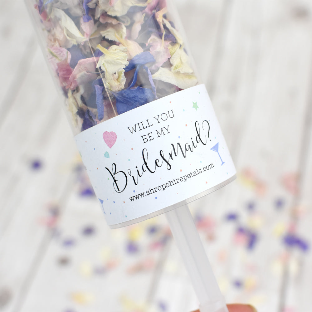 Flowerfetti Poppers: Will you be my Bridesmaid?