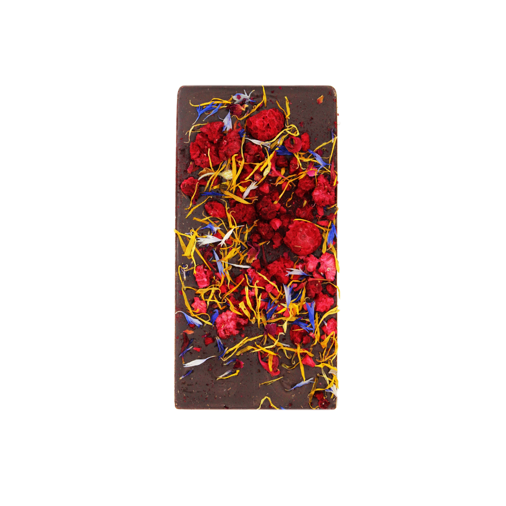 Gourmet Dark Chocolate: Berries & Petals