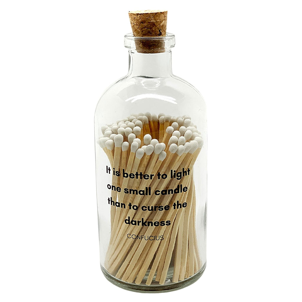 Apothecary Match Bottles: White tip