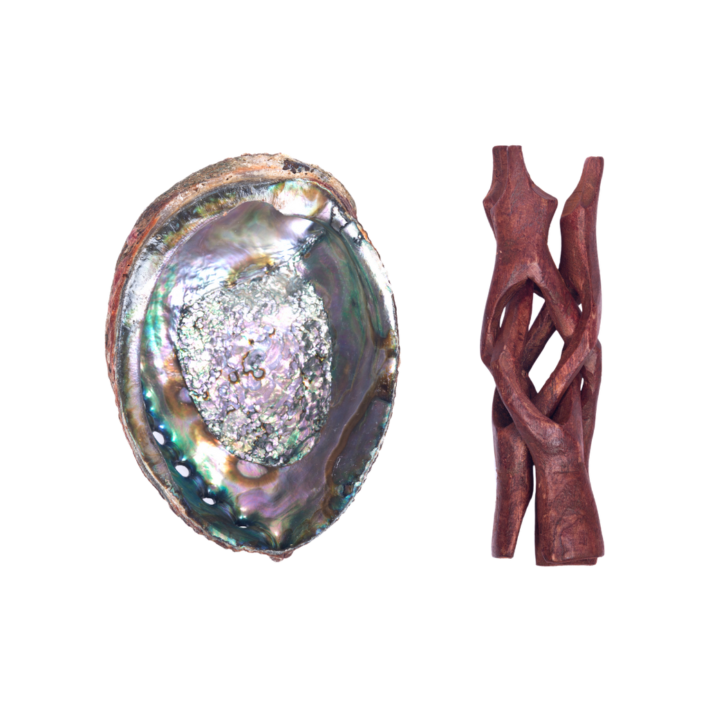 Abalone shell with stand