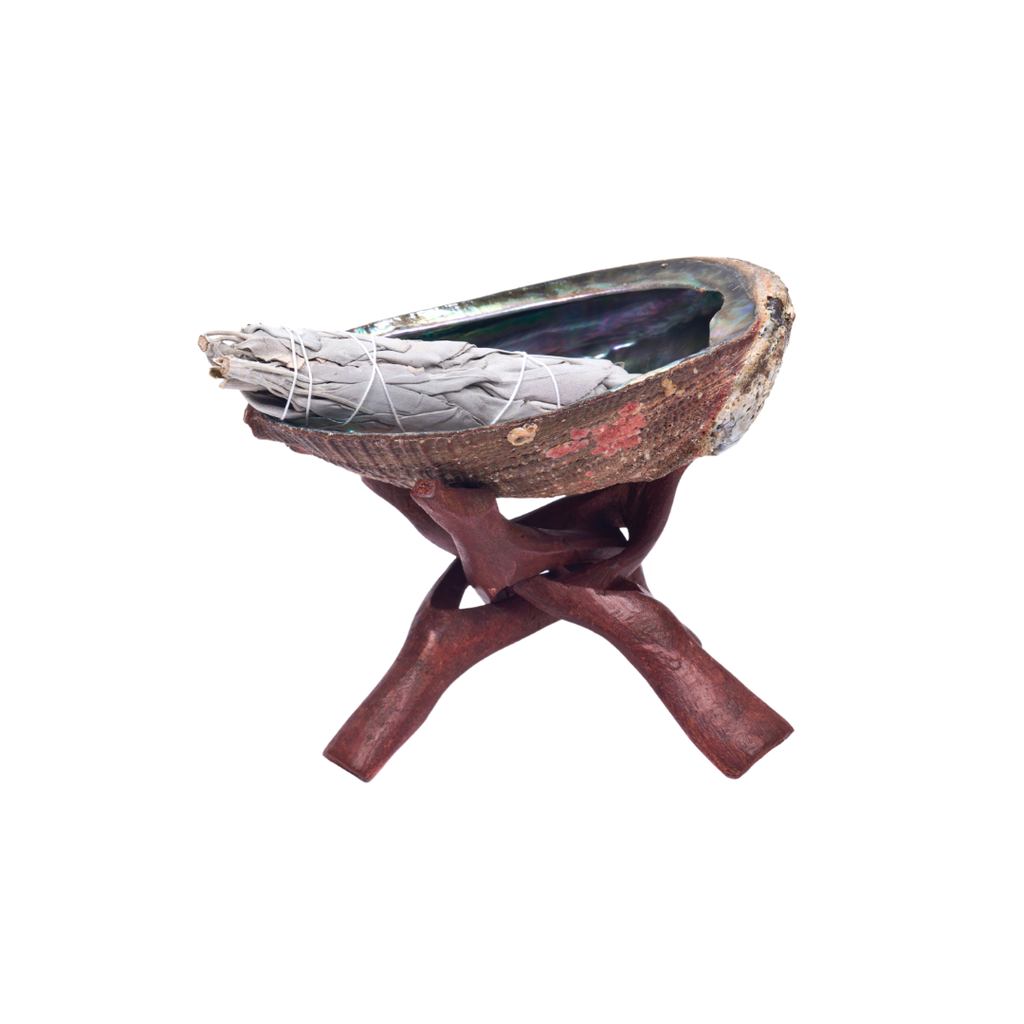 Abalone shell with stand