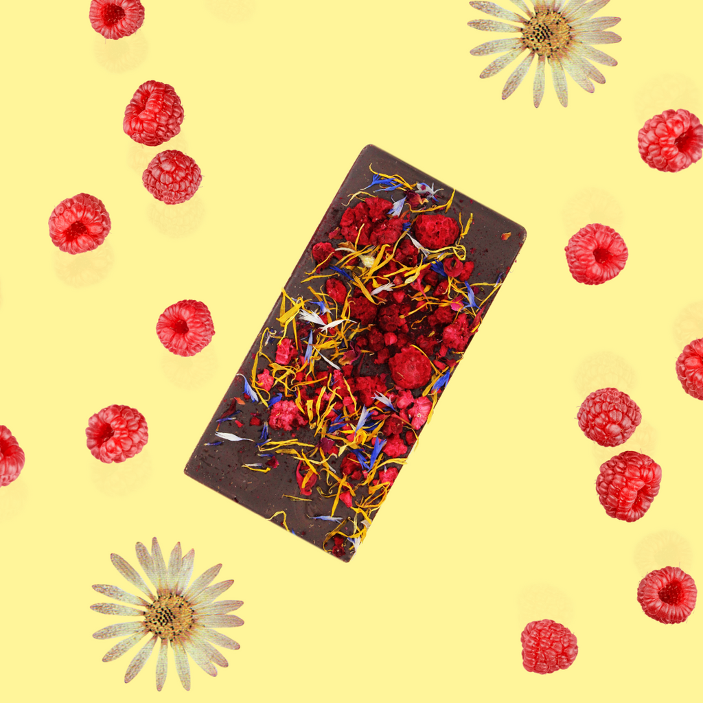 Gourmet Dark Chocolate: Berries & Petals