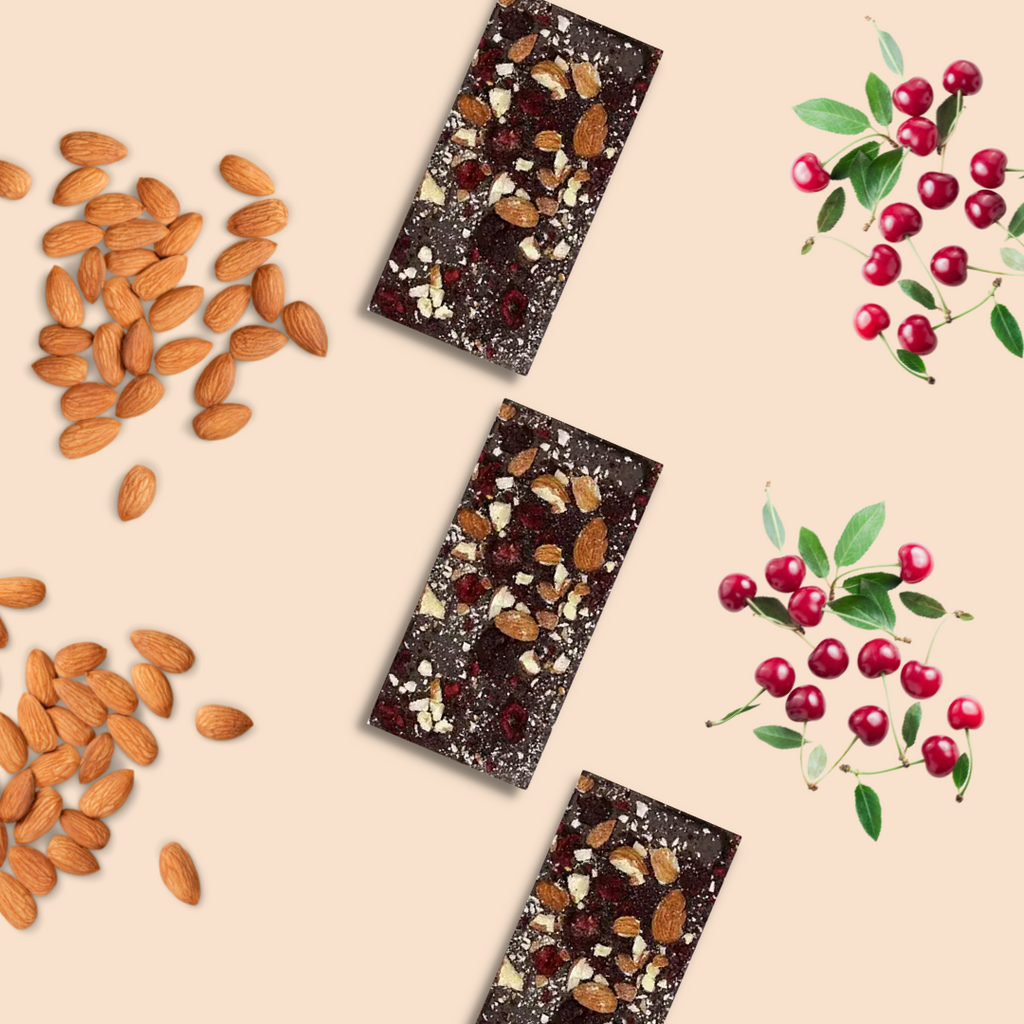 Gourmet Dark Chocolate: Almond & Cherry