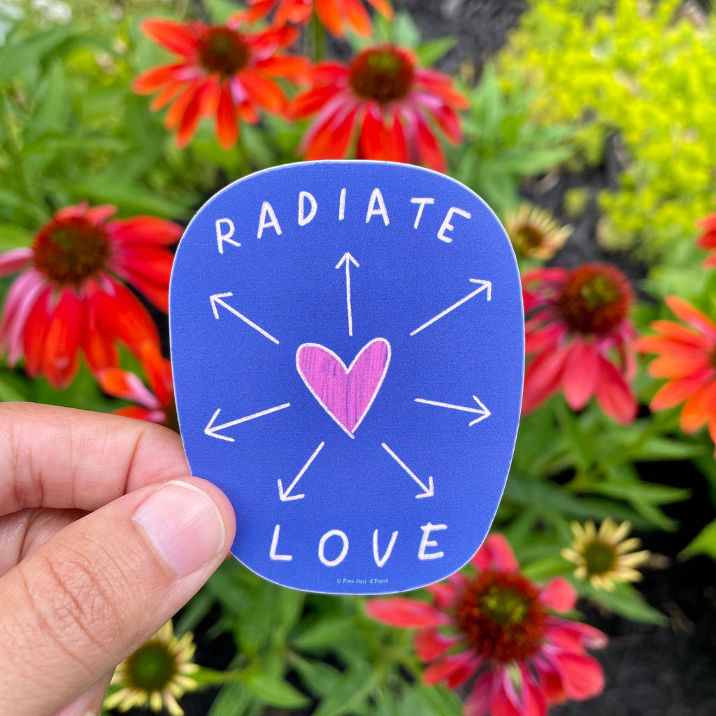 Stickers: Radiate love